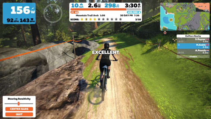 Zwift ist die größte Indoor-Trainingsplattform für Radsportler. Das Angebot an Offroad-Strecken will der Hersteller ausbauen und zukünftig auch mehr spezifische Trainingsangebote für Biker und mehr In-Game-MTBs anbieten.