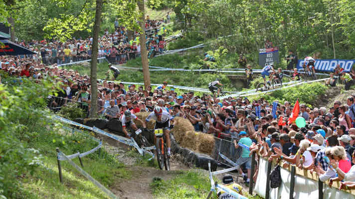 Unvergessen: Das packende Absalon-Schurter-Duell beim Cross Country Worldcup in Albstadt.