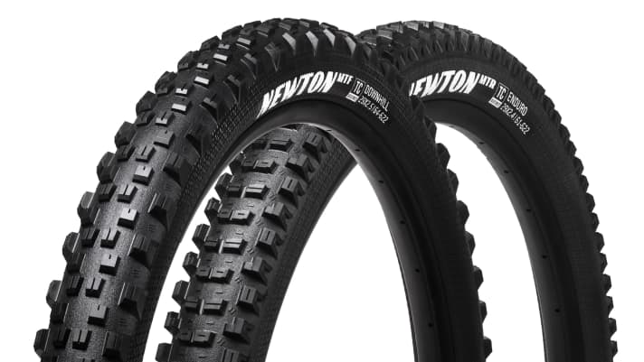 Goodyear's tyre combo for trail to downhill: Newton MTF and MTR.