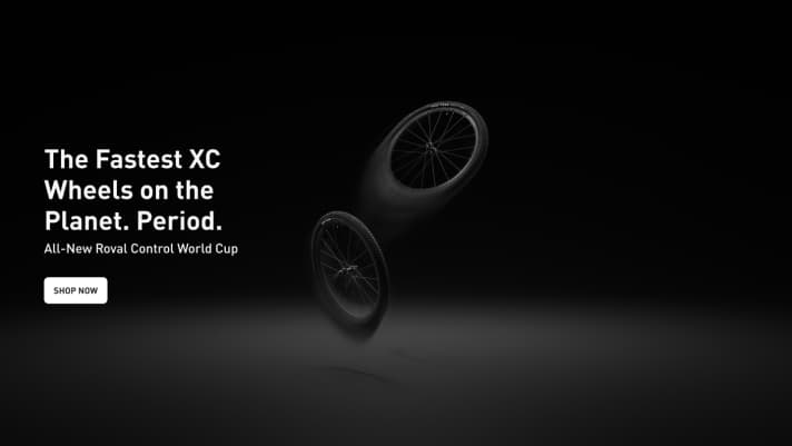 A breath of nothing: At just 991 grams, the Specialized Roval Control World Cup wheels set a new weight record in the XC segment. Price: 2950 euros.