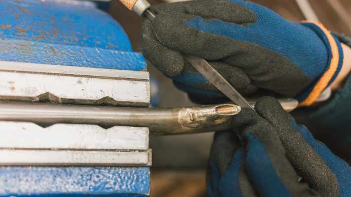 Am Donnerstag wurde wieder einmal gesägt und gefeilt.