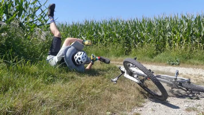 In the event of a fall, the bike airbag inflates in just 150 milliseconds - which can be crucial in an emergency.