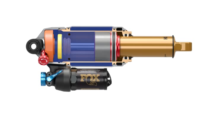 The Genie shock has a particularly large air chamber, which reduces in size towards the end of the travel and thus ensures progression. | Specialised