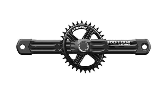Von außen kaum zu erkennen, steckt in der Kurbelachse der Rotor 2INpower MTB ein integriertes Powermeter.