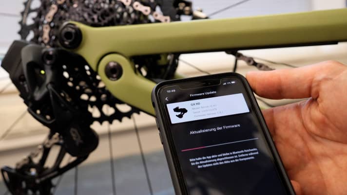 Schaltung einstellen per App? Bei der Sram AXS bietet das Handyprogramm zumindest weitere Einstellungen der Funkschaltung.