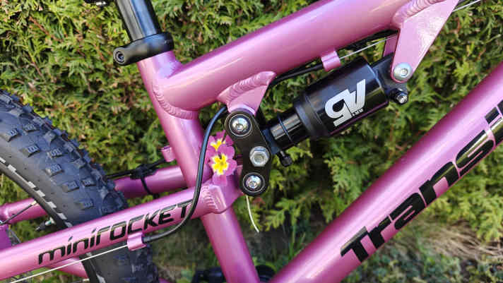 Spezial-Dämpfer im Spezial-Bike.