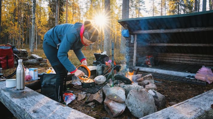 Cooking on a public fireplace. Photo: Saddlestories