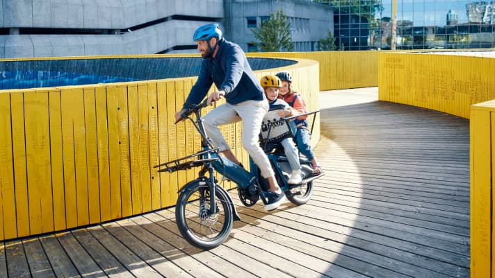 Space for child and cone: The Riese & Müller Multitinker