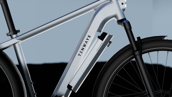 Almost invisible: the battery is integrated into the down tube - and can be removed.