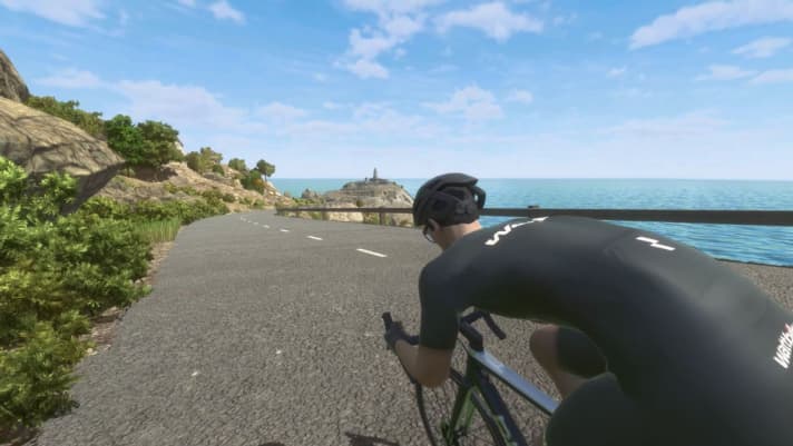   Fast wie auf Mallorca: Die Strecke zum Cap Formentor ist die wohl abwechslungsreichste virtuelle Route auf RGT Cycling.