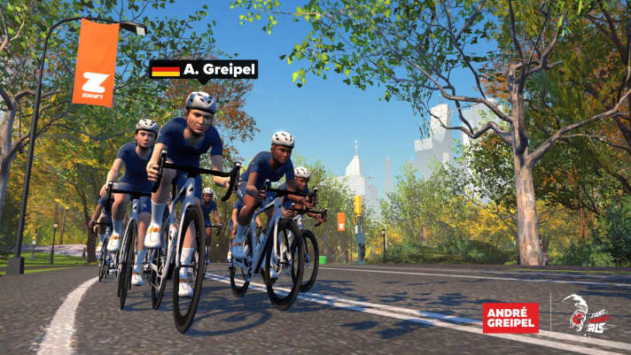 Dans la série Sprint School, la communauté Zwift peut se mesurer à l'ancien cycliste professionnel de sprint André Greipel.