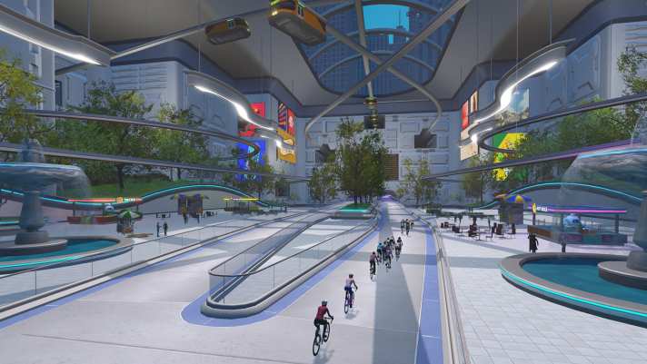 Some of the routes - as seen here - have a futuristic design