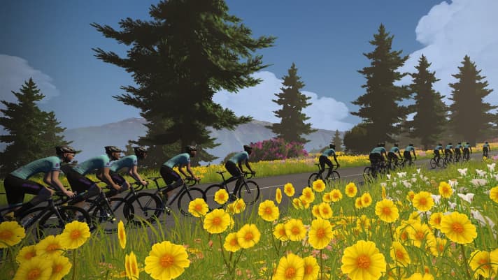   Blossoming landscapes: The new Zwift world "France".