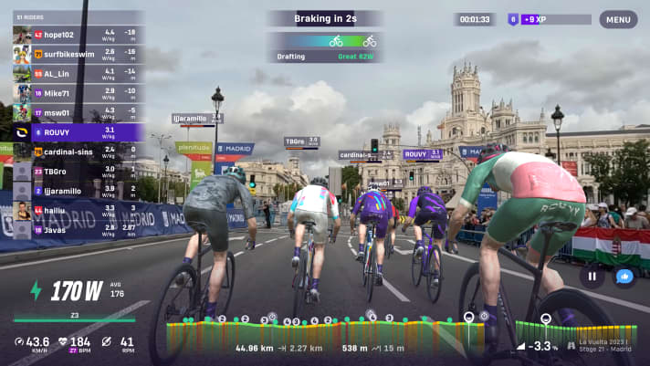 Fahre berühmte Routen aus den Grand Tours auf ROUVY