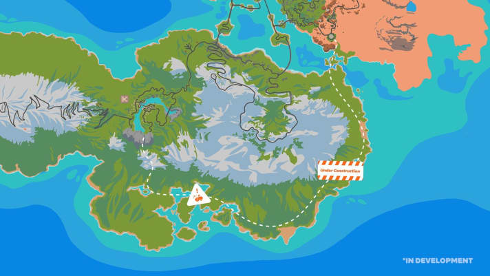 Encore un chantier - à partir d'octobre, il y aura 19 kilomètres de nouvelle route à Watopia