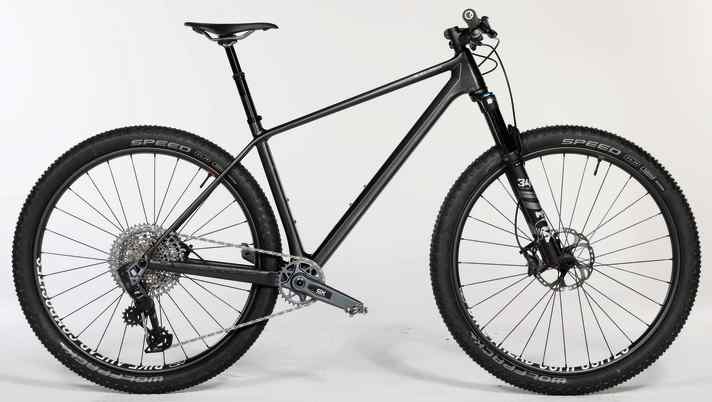 Example hardtail: Bike Ahead The Frame | wheel size: 29 inch | suspension travel: 120 mm | weight: 9.46 kg (size L) | price: 6579 euros
