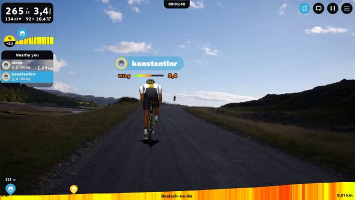 Die spezielle Rouvy-Optik muss man mögen. In jedem Fall ermöglicht sie eine große Fülle an Strecken.