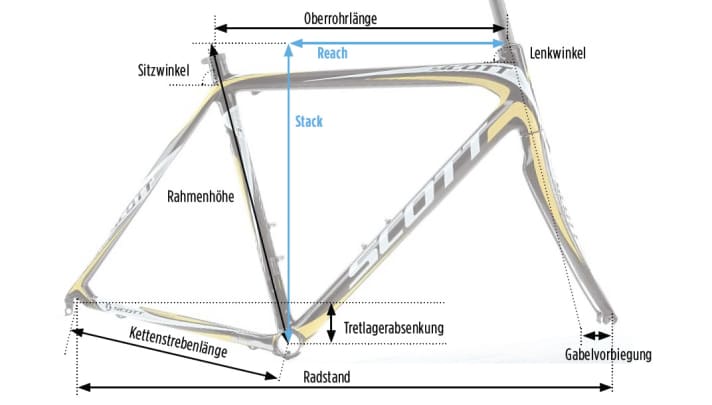 Rahmengeometrie beim Rennrad: Winkel und Abmessungen im Überblick