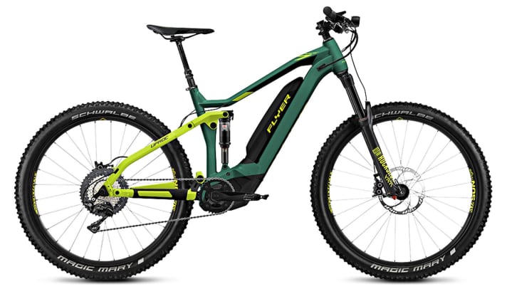   Flyer Uproc7, 2019 model, in Opal Green/Lime Green.