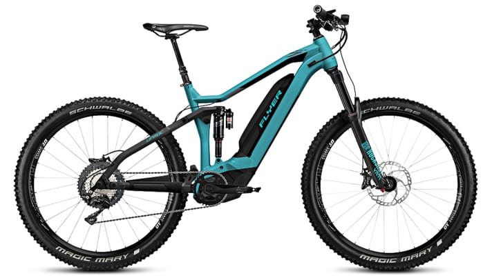   Flyer Uproc7, model 2019, in Pool Blue/Black.