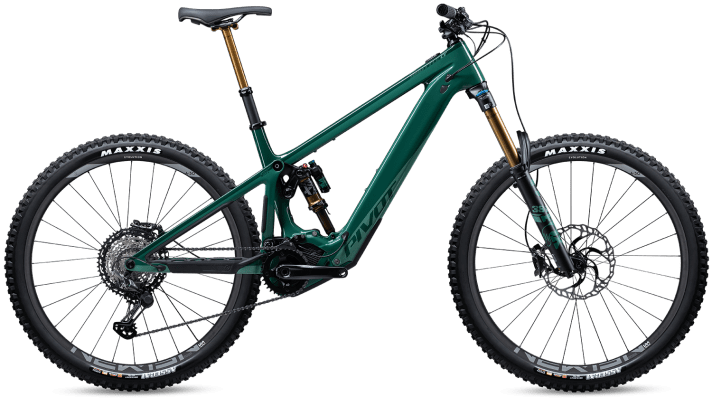 Top model Pivot Shuttle LT Team, here in the green look (Northern Lights).