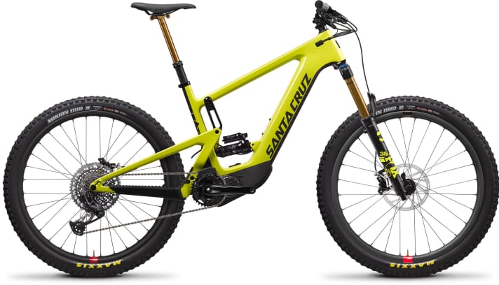   Santa Cruz Heckler CC X01 RSV: the 27.5-inch top model with spare wheels for 11199 euros. Also available in black.