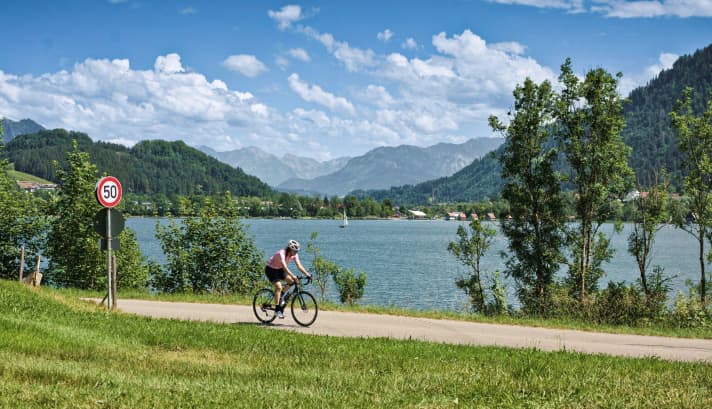 Seeblic: Our starting point Immenstadt lies south-east of the Großer Alpsee lake