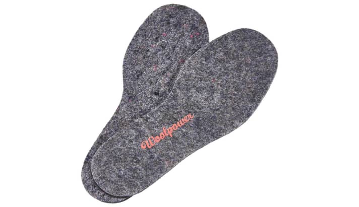 Felt insoles made from recycled wool waste from Woolpower
