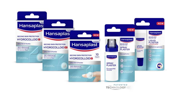 Hansaplast Sprühpflaster und Flüssigpflaster