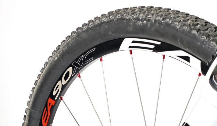   The Maxxis tyres dominate the racetracks in North America and show good traction uphill.