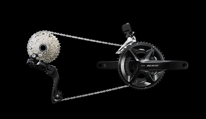Shimano 105 Di2 Elektro-Rennrad-Schaltung