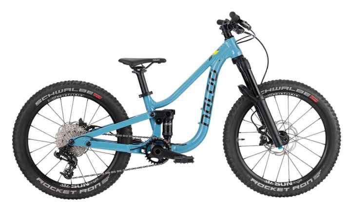 With the Mountain Jack 20 for 2399 euros, Naloo brings children from just over one metre tall onto a real mountain bike fully.