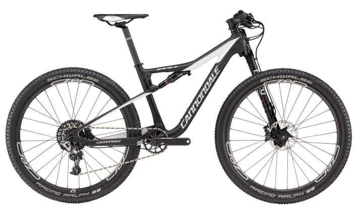 The Scalpel-Si Carbon Women's 1 is one of two women's models of the Cannondale full-suspension bike.