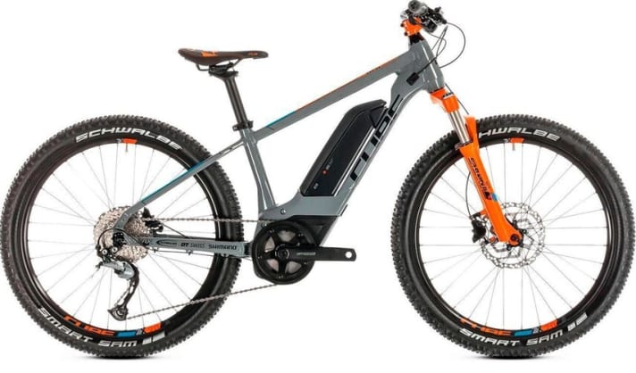 Fluch oder Segen: E-Bikes für Kinder wie das Cube Acid 240 Hybrid (24 Zoll). Gewicht: 19,2 Kilo (Herstellerangabe), Preis: ca. 1700  Euro. Die Motorunterstützung schaltet ab einer Geschwindigkeit von 20 km/h ab.