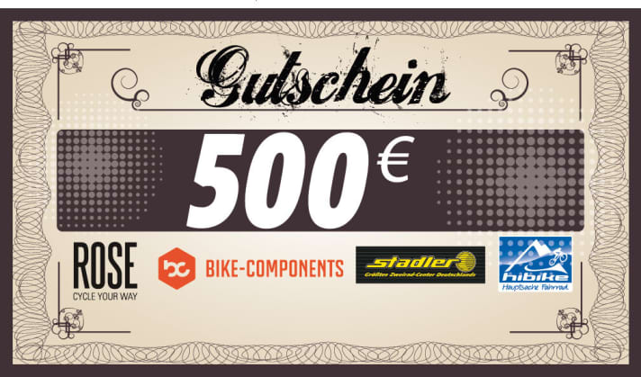   3 x zu gewinnen: 500-Euro-Gutschein für einen Onlineshop Ihrer Wahl.
