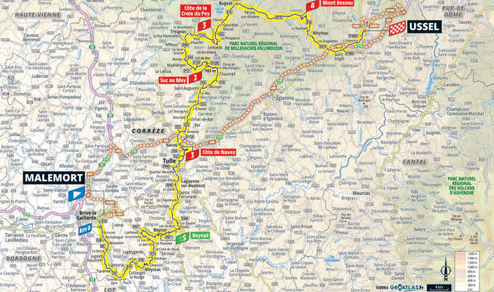 Le parcours de la 9e étape du Tour de France 2026