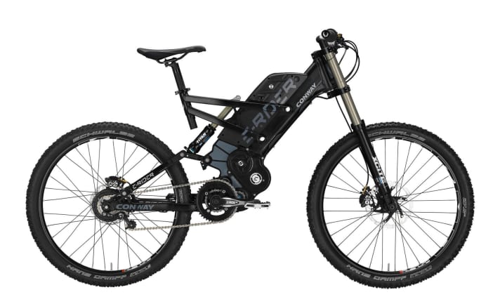 Conway E-Fully from a time (2013/14) when electric bikes were still rarities.