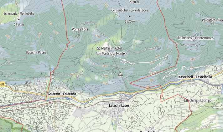 The Sonnenberg around St Martin will remain closed until further notice.