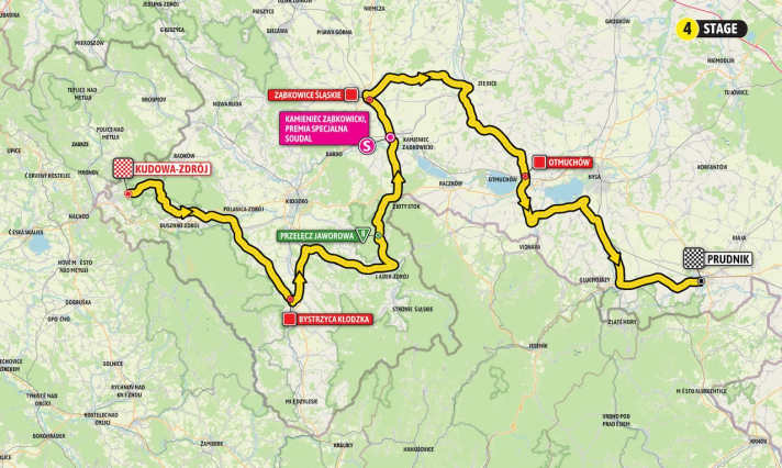 Le parcours de la 4e étape