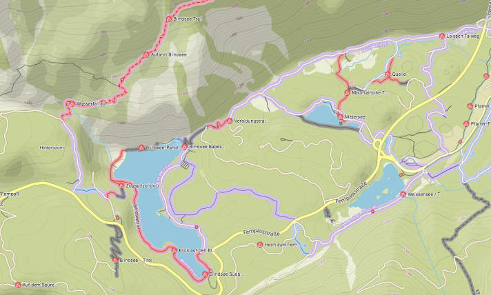 With the sport-specific MTB map, Komoot Premium displays the single trails with their degree of difficulty. | t.