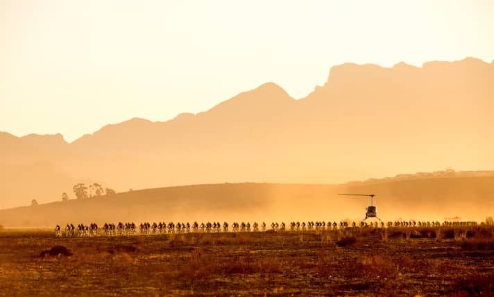   The helicopter is almost a regular feature in Cape Epic photos.
