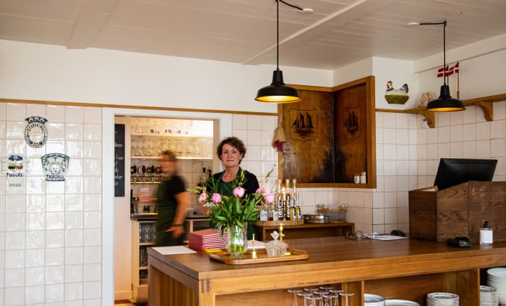 Refreshments along the way: Fanø Krogaard is a tip on the cycle tour across the Danish islands