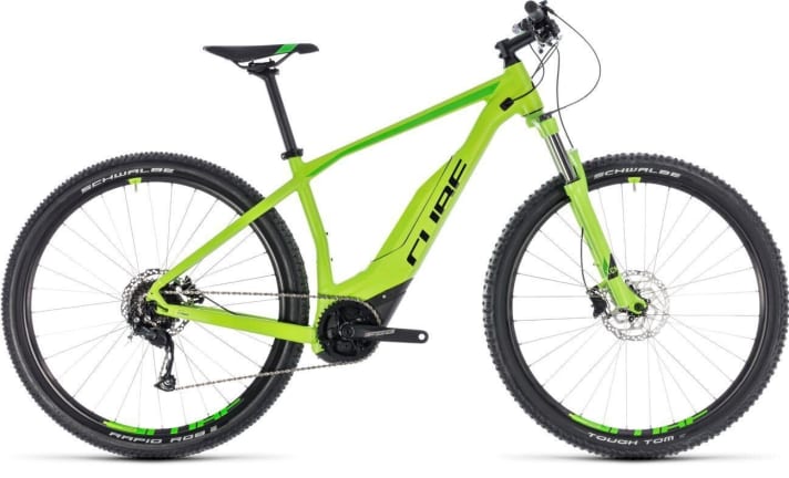   Das Einstiegsmodell Active Hybrid One 29 ist für 1800 Euro das günstigste E-MTB von Cube.