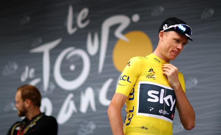 Mit Chris Froome gewann Team Sky 2013, 2015, 2016 und 2017 die Tour de France.