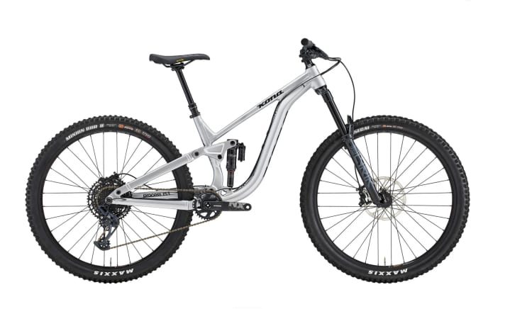 With its raw aluminium look and plenty of travel, the Kona Process 153 DL will appeal particularly to enduro riders and bike park shredders.
