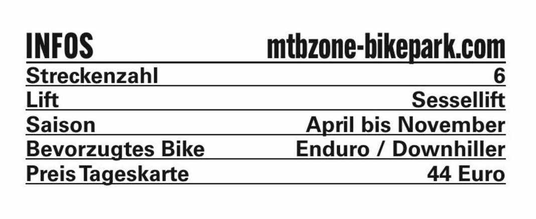 Info Bikepark Bischofsmais