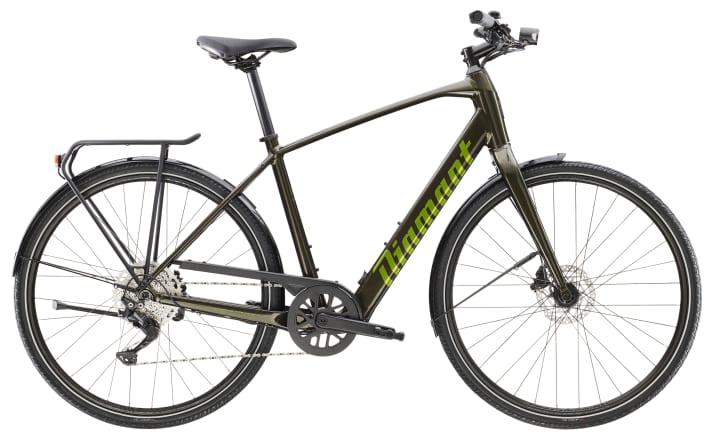 The 365 with diamond frame and pannier rack