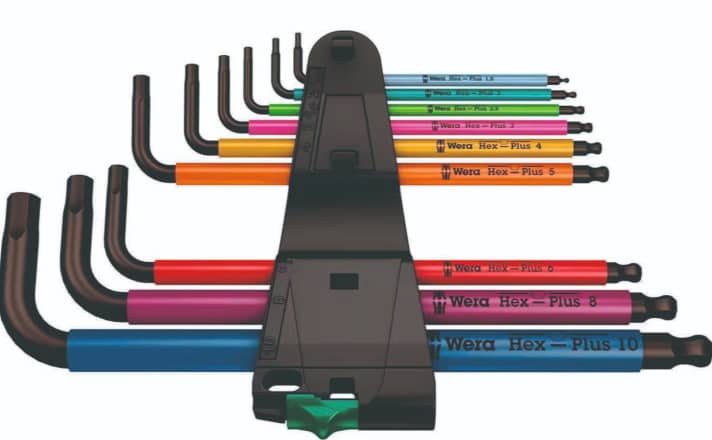 Nothing works without the Allen key! An absolute must-have tool. For example from the German label from Wuppertal.
