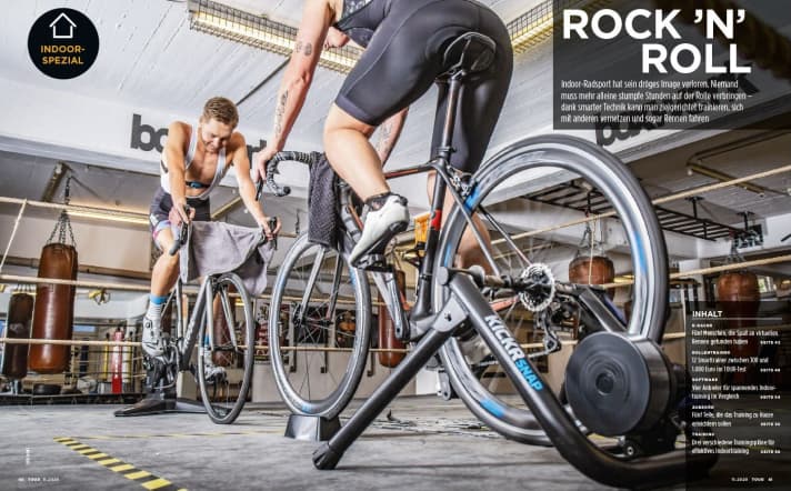 13 smart roller trainers from 300 euros in the test plus indoor software and accessories in the check and a large selection of training plans for the winter can be found in the free <a href="https://www.delius-klasing.de/indoor-special-smartes-training-im-winter-23901" target="_blank" rel="noopener noreferrer">24-page indoor special</a>.