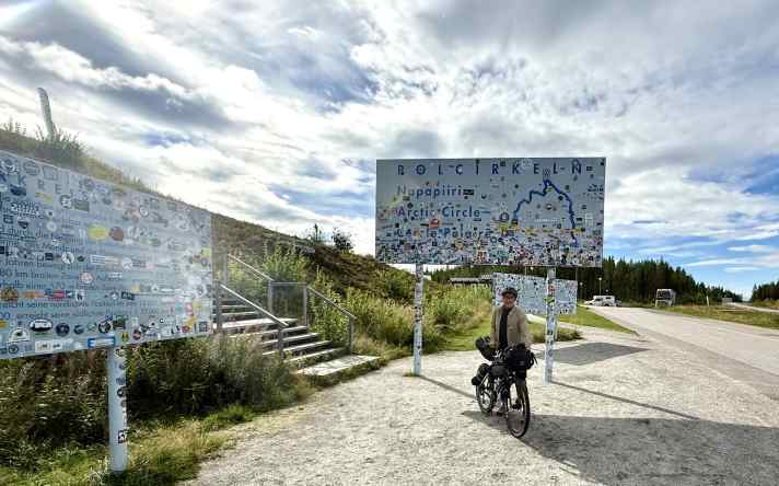 Leaving the Arctic Circle behind on 17 August: Temperatures should now rise, but the days are getting shorter.